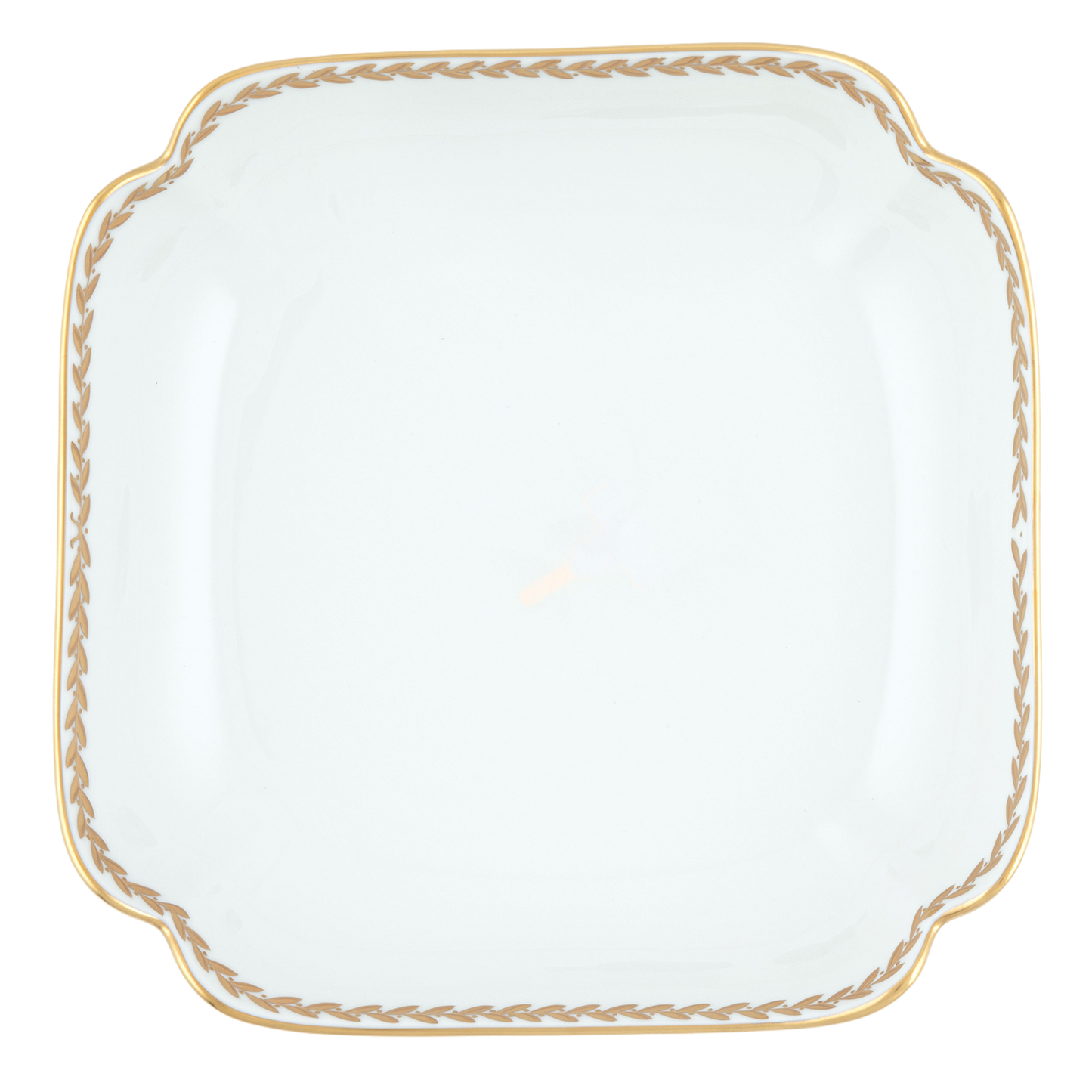 Herend Golden Laurel Square Fruit Dish | 11 in