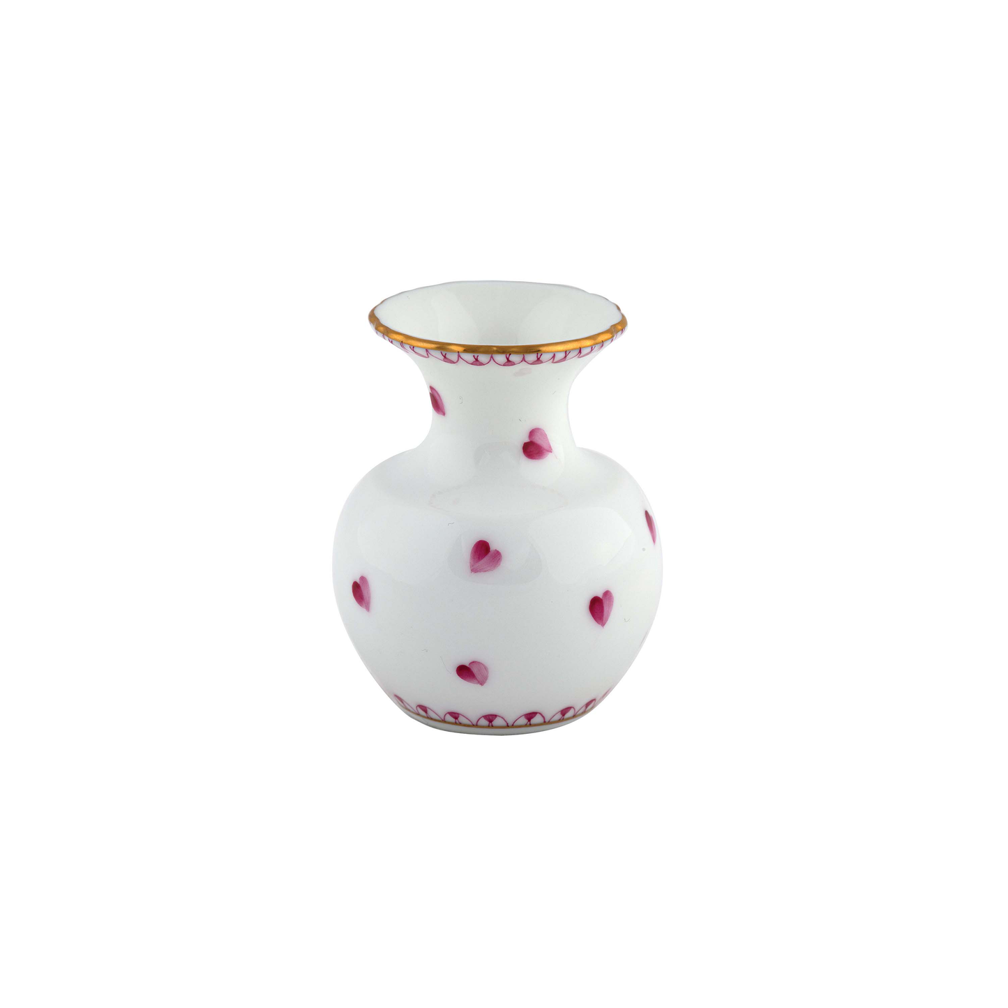Herend Small Heart Vase | 2.75in