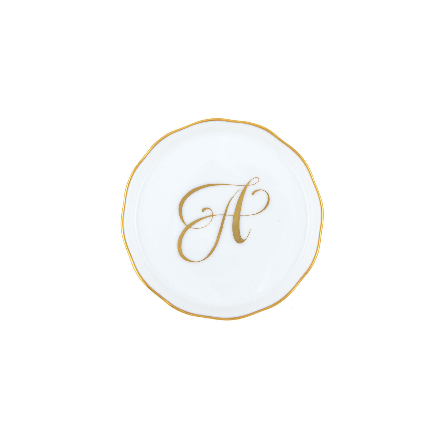 Herend Monogram Coaster | 4in A
