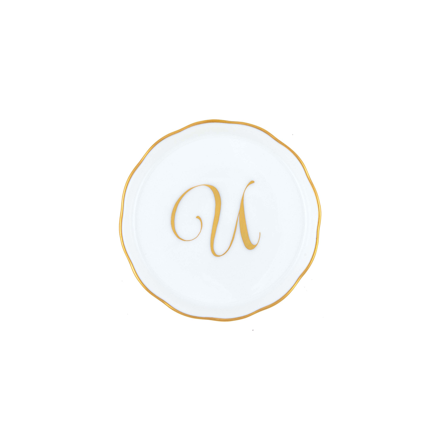Herend Monogram Coaster | 4in U