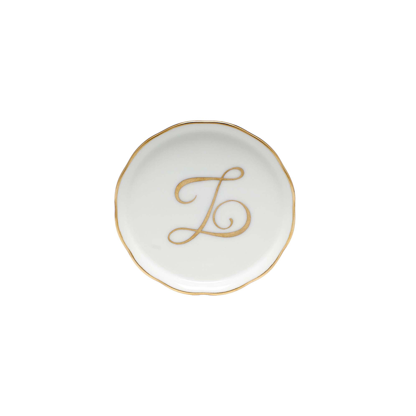 Herend Monogram Coaster | 4in Z