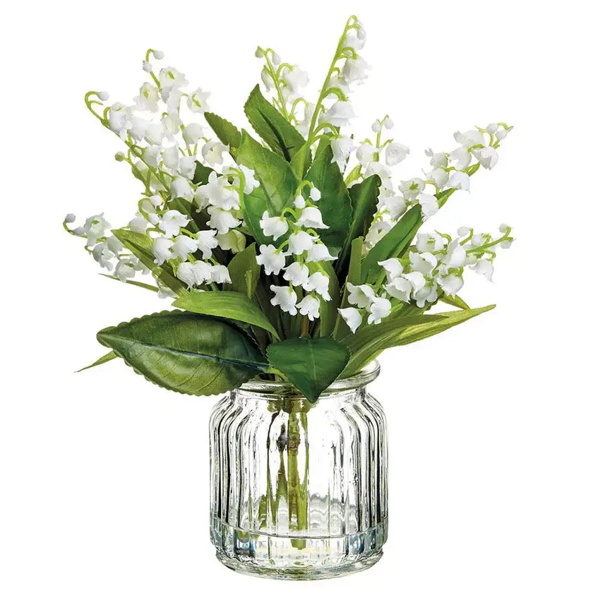 Lily Of The Valley Bouquet | White 12in