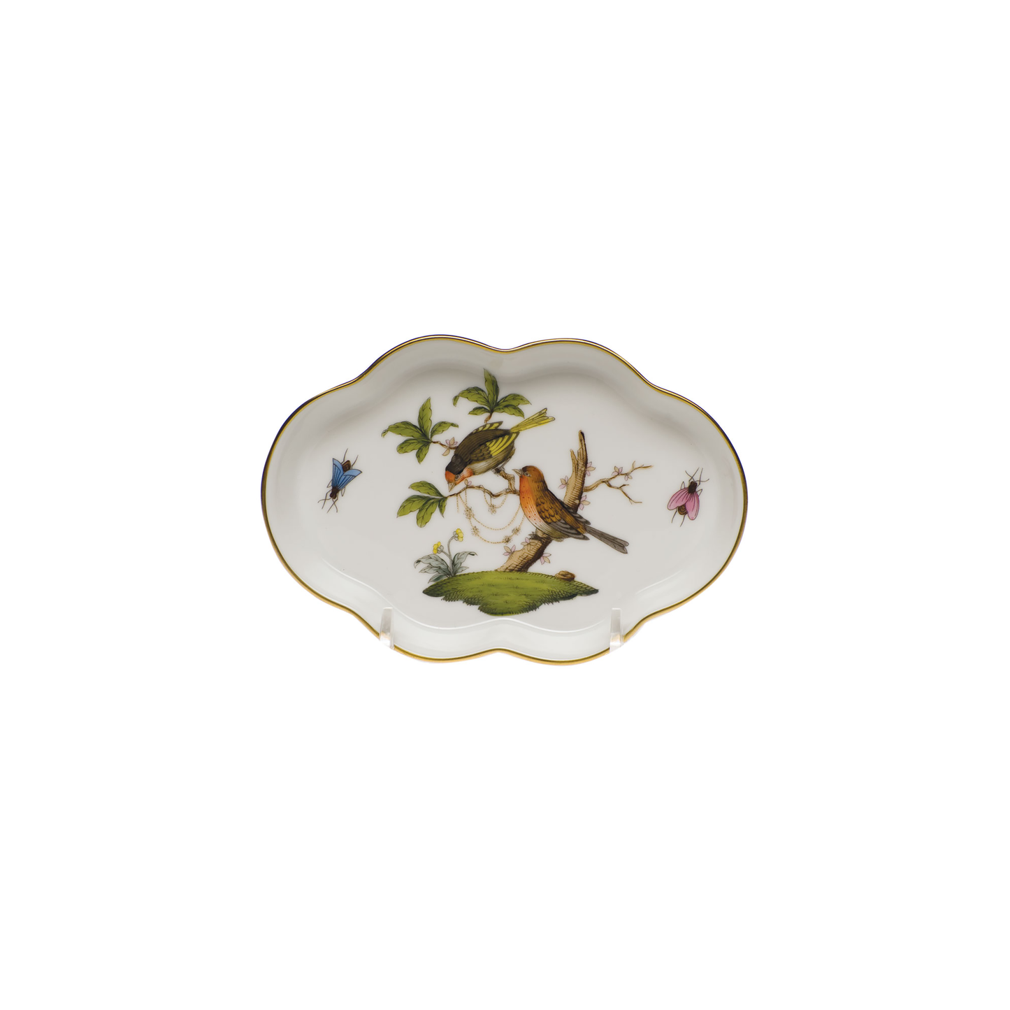 Rothschild Bird Small Scalloped Tray | 5.5in