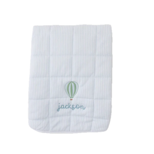 Weezie Towels Luxury Baby Tummy Time Mat |Light Blue