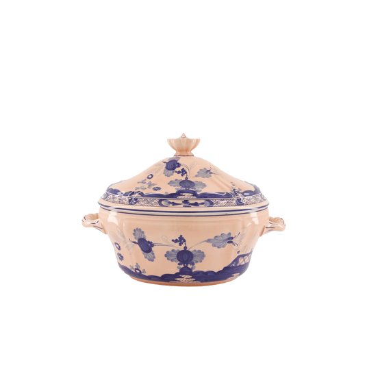Ginori 1735 Oriente Italiano Cipria Oval Tureen with Cover | 135.75oz