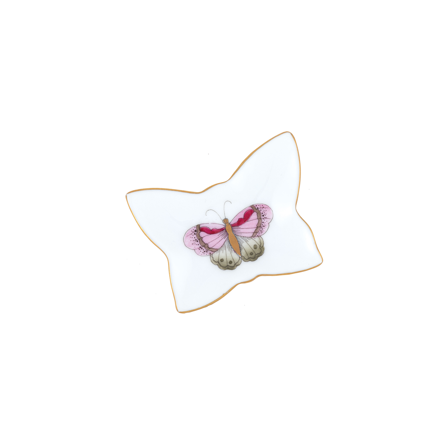 Herend Small Butterfly Tray | 2.25in Pink