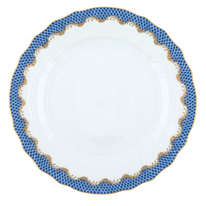 Herend Fishscale Blue Dinner Plate | 10.5in