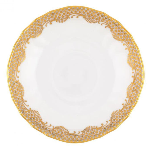 Herend Fishscale Gold Canton Saucer | 5.5in