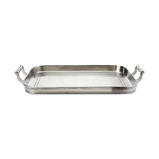 Match Pewter Gallery Tray with Handles | Medium 17.5x12in