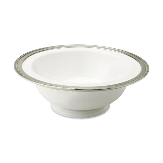 Match Pewter Luisa Round Footed Serving Bowl | 13.2in