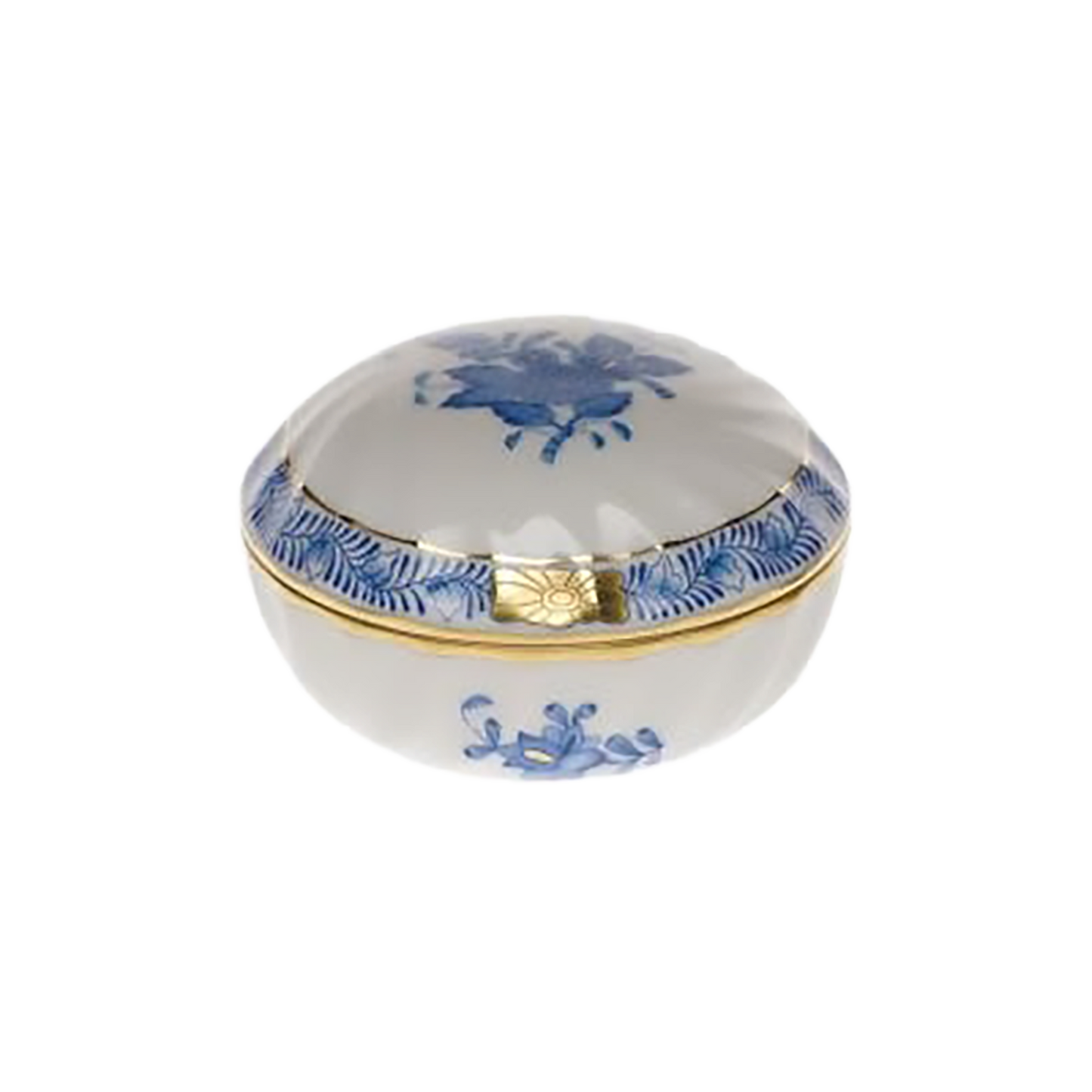 Herend Chinese Bouquet Blue Ring Box | 2.75in