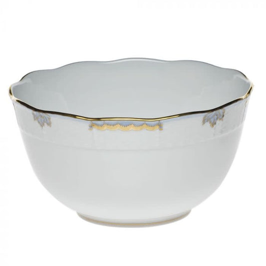 Herend Princess Victoria Light Blue Round Bowl | 7.5in