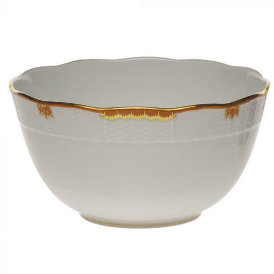 Herend Princess Victoria Rust Round Bowl | 7.5in