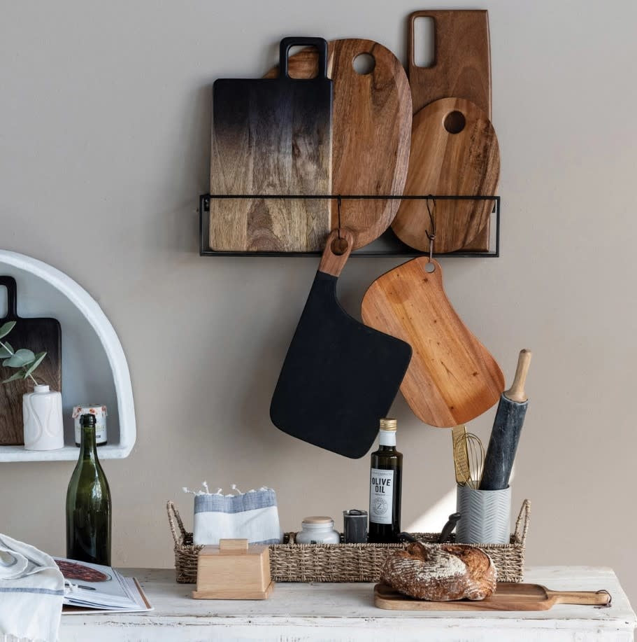 Wood Serving Board w/ Handle | Suar 16in
