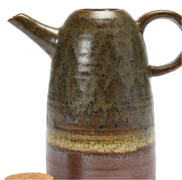 Stoneware Cruet w/ Cork | Multicolor 14oz