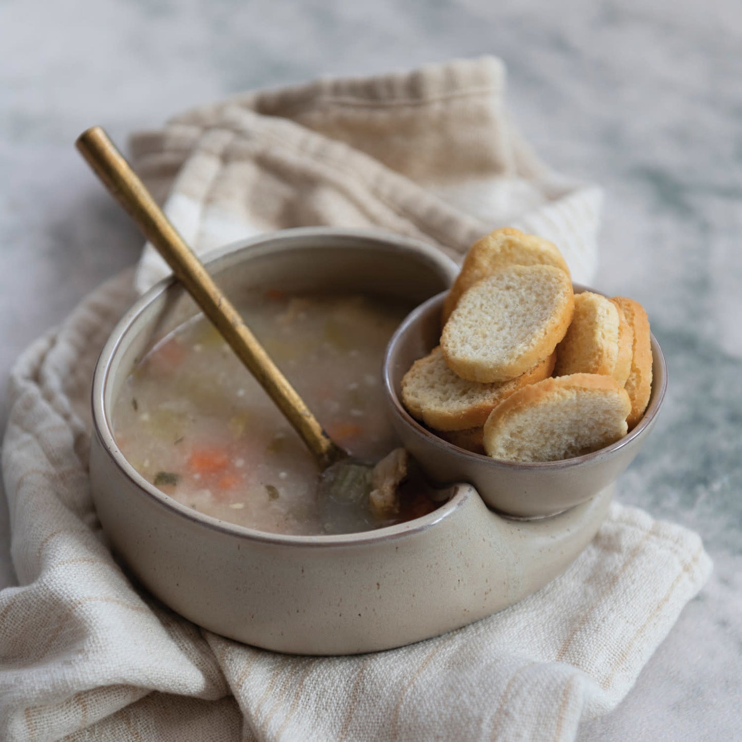 Glazed Stoneware Soup Bowl | 6.8in