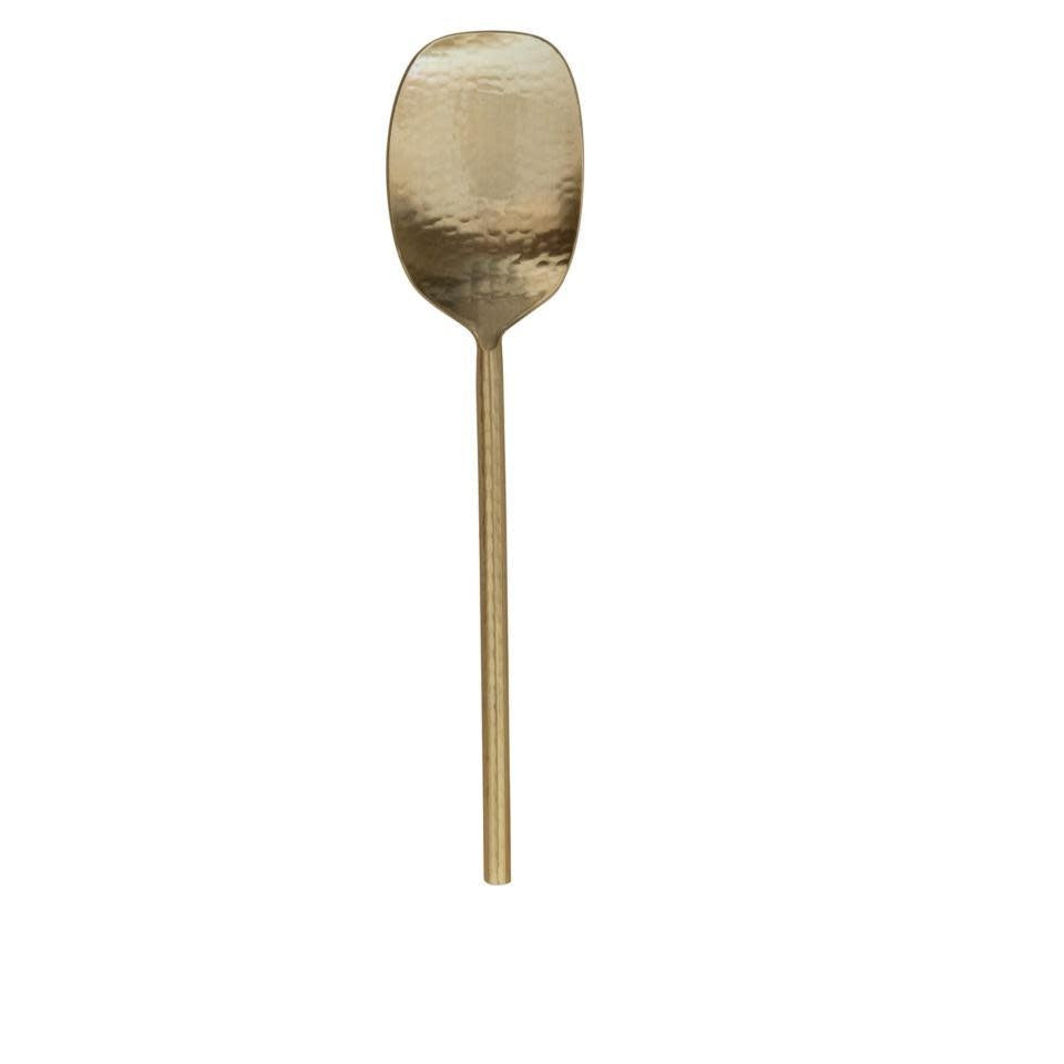 Gold Hammered Serving Spoon | 9.5in