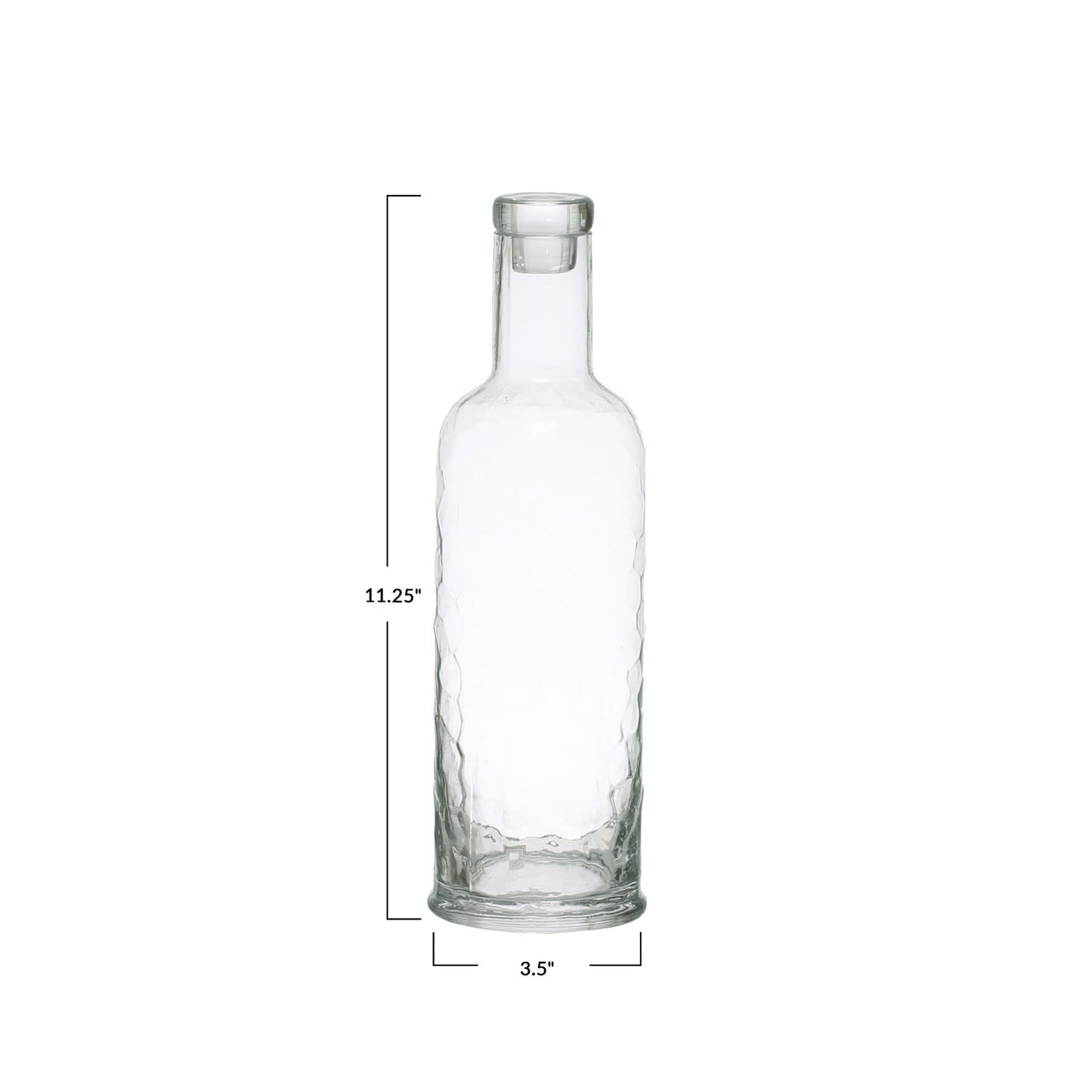 Hammered Glass Decanter | 32oz