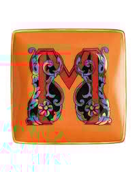 Versace Alphabet Square Dish | 4.75in M