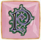 Versace Alphabet Square Dish | 4.75in P
