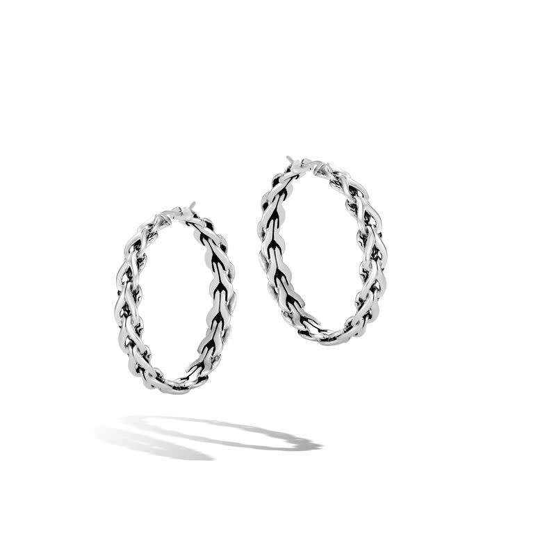 Asli Classic Chain Link Medium Hoop Earrings