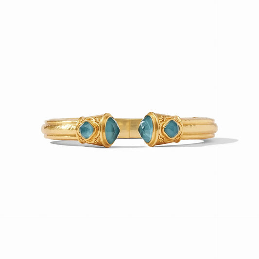 Astor Demi Cuff | Iridescent Peacock Blue
