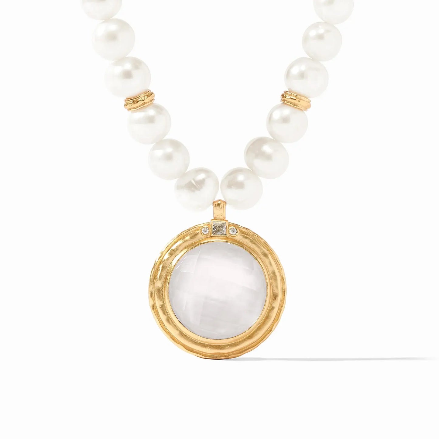 Astor Statement Necklace | Iridescent Clear Crystal