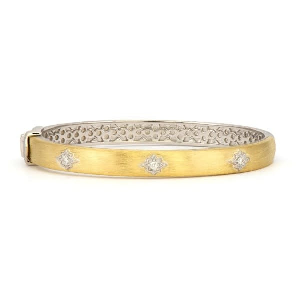 Moroccan Star Wide Bangle 18K YG