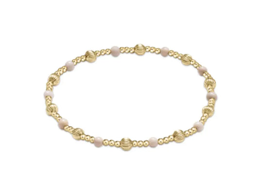 Dignity Sincerity Pattern 4mm Bead Bracelet | Riverstone