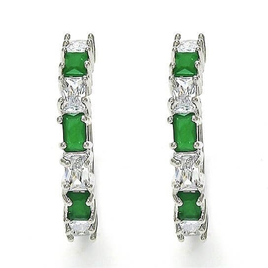 Silver Medium Hoop Earrings