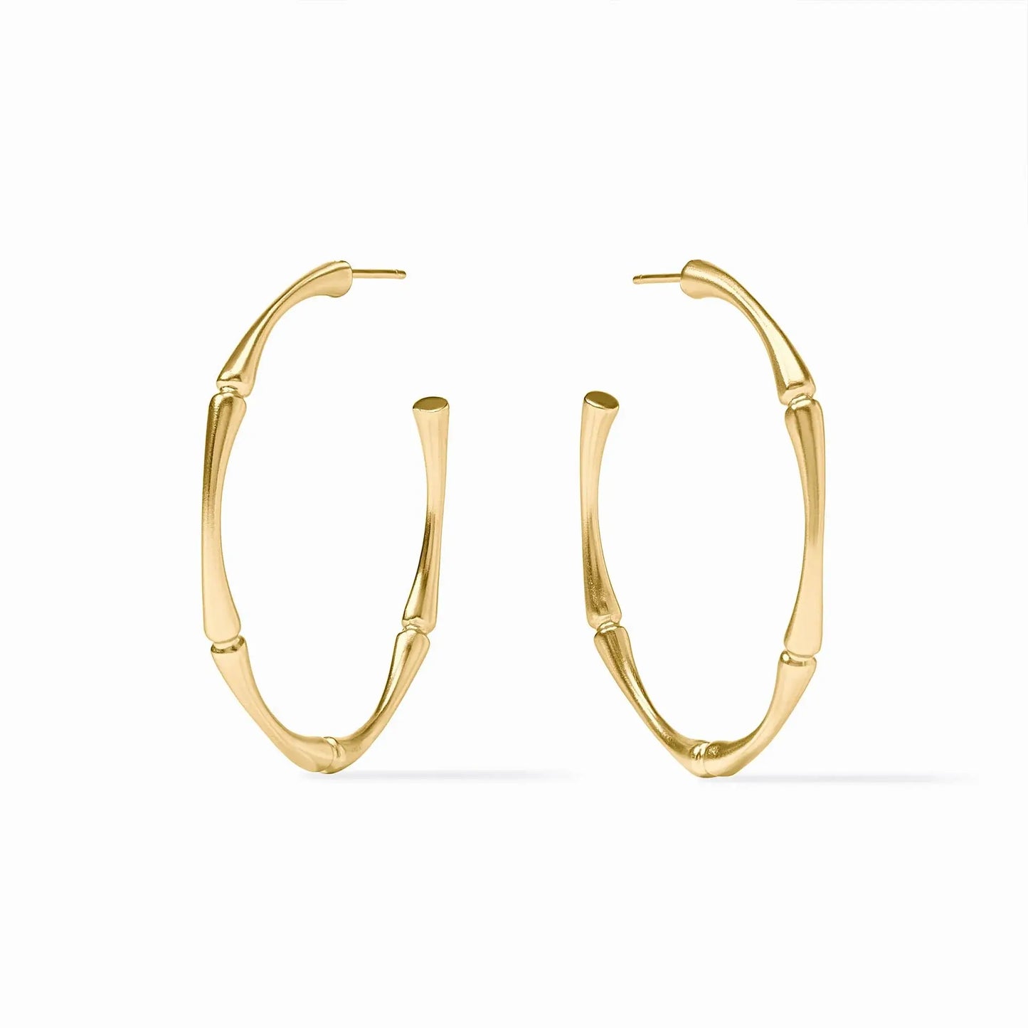 Bamboo Hoop Earrings | 1.9in