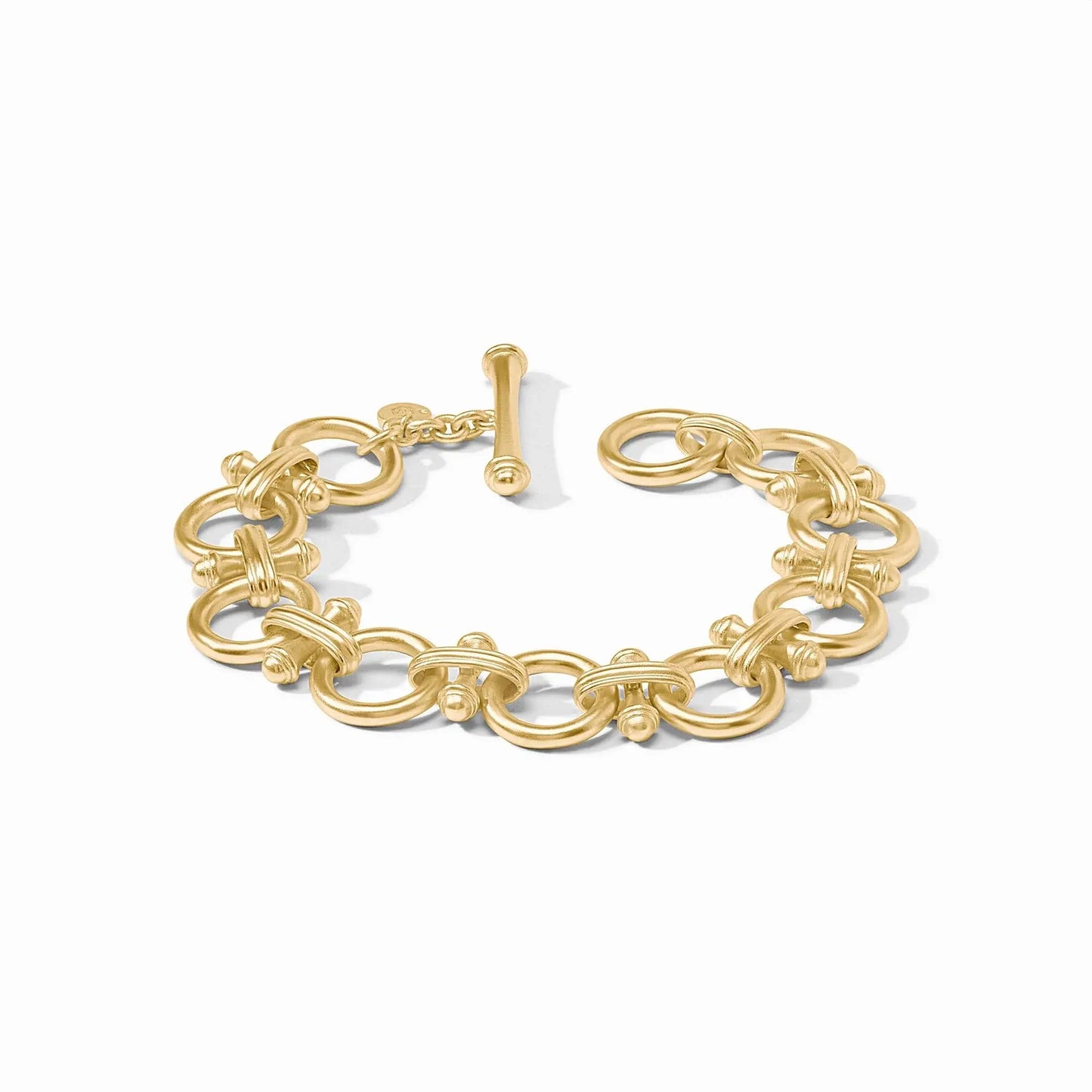 Bamboo Gold Link Bracelet | 7.25-8in