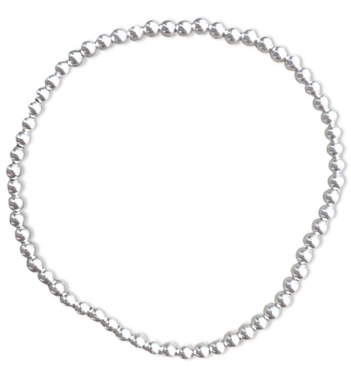 Classic Sterling 3mm Bead Bracelet