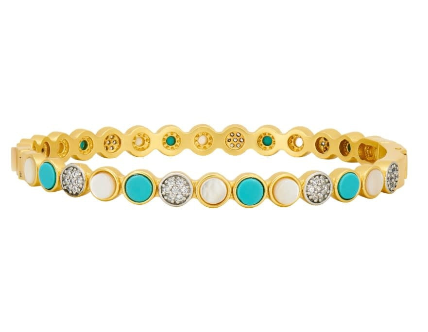 Coastal Disc Hinge Bangle