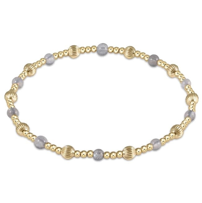 Dignity Sincerity Pattern 4mm Bead Bracelet | Labradorite