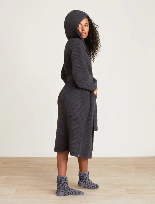 BFD CC Ribbed Hooded Robe Carbon
