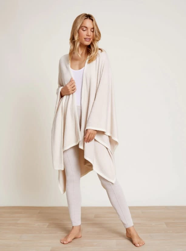 Ccl Bordered Wrap Seashell-Cream Seashell-Cream