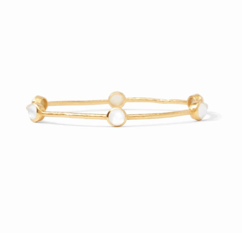 Milano Luxe Bangle | Iridescent Clear Crystal | M