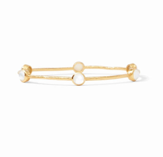 Milano Luxe Bangle | Iridescent Clear Crystal | M
