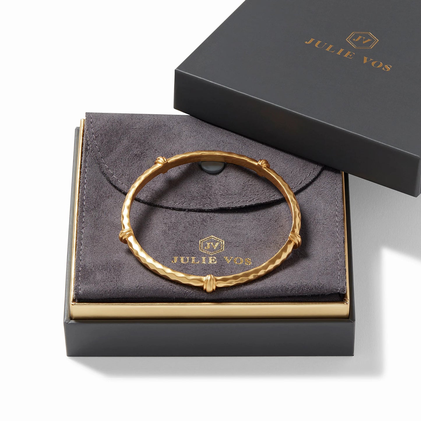 Savannah Gold Bangle Bracelet | Medium