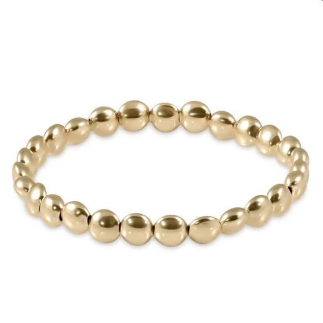 Honesty Gold 6mm Bead Bracelet