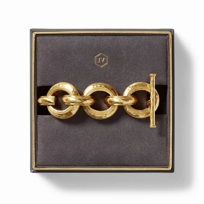 Cannes Link Gold Bracelet | 9in