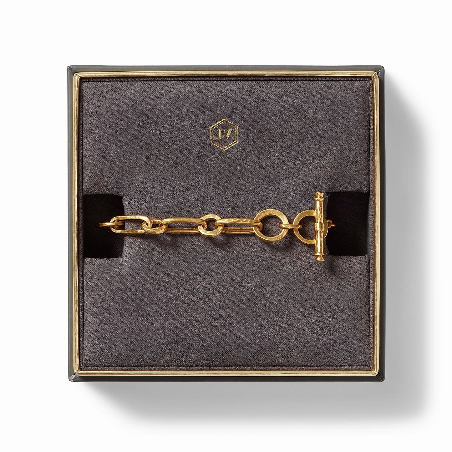 Palladio Link Gold Bracelet | 7-7.5in