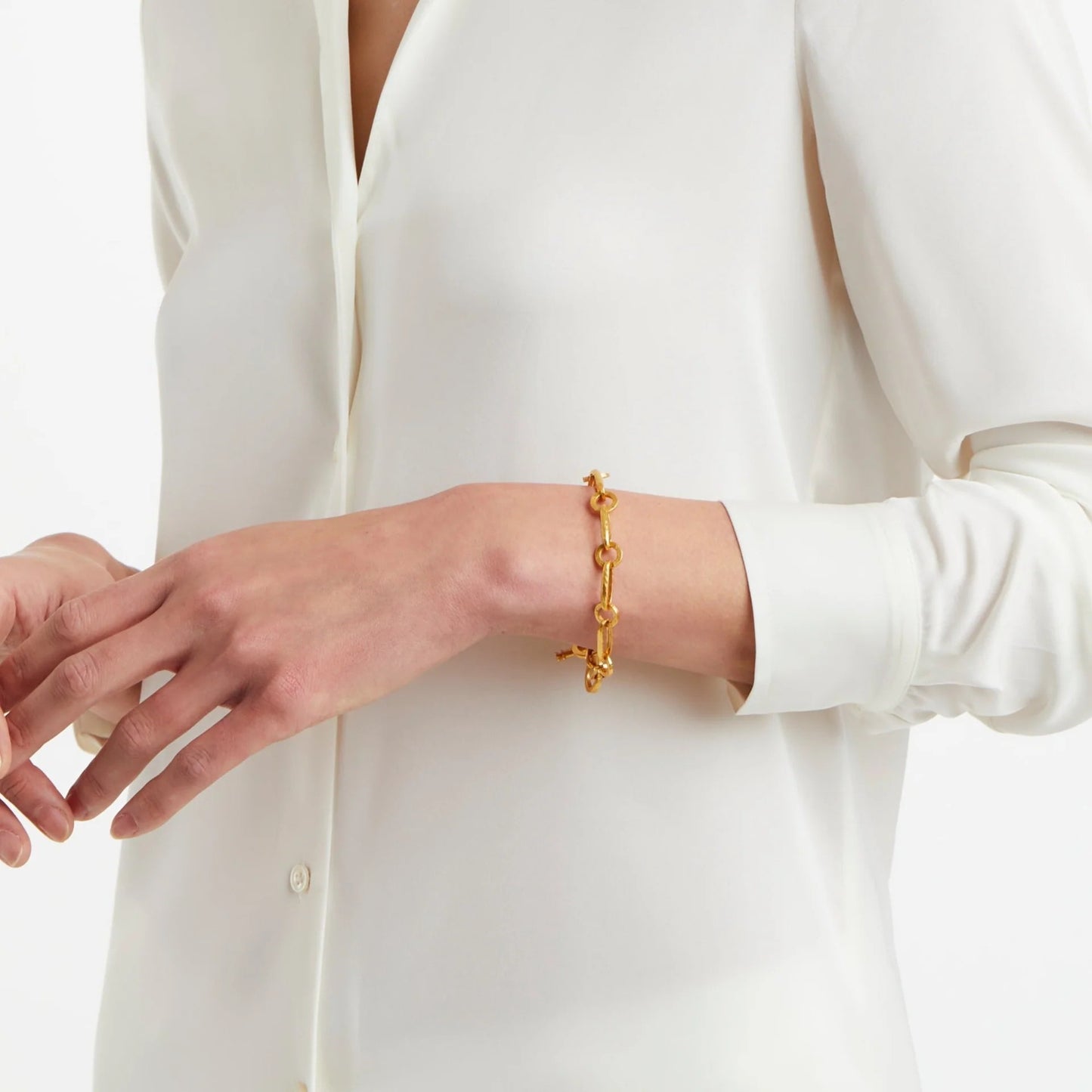 Palladio Link Gold Bracelet | 7-7.5in
