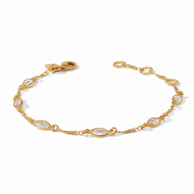 Charlotte Delicate Bracelet Gold Zirconia