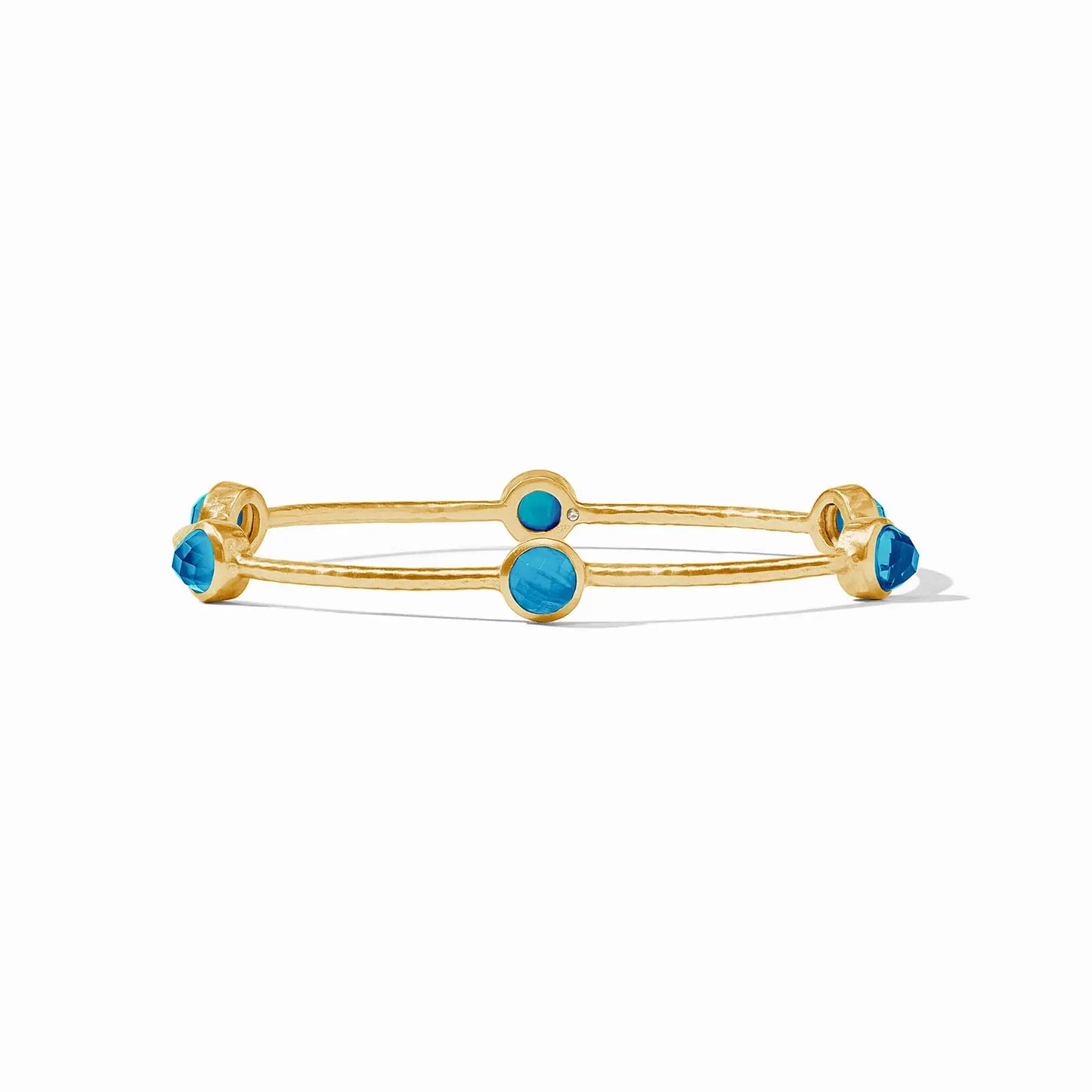 Milano Luxe Bangle Bracelet | Iridescent London Blue M