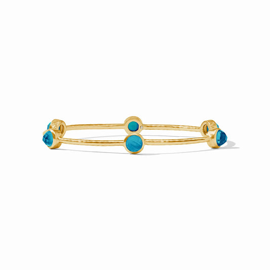 Milano Luxe Bangle Bracelet | Iridescent London Blue S