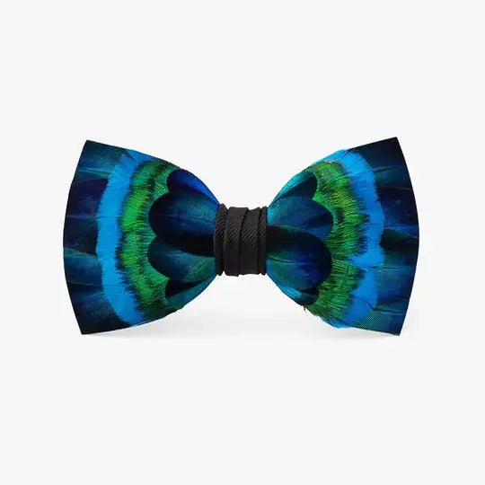 Brackish Tower Junction Feather Bow Tie