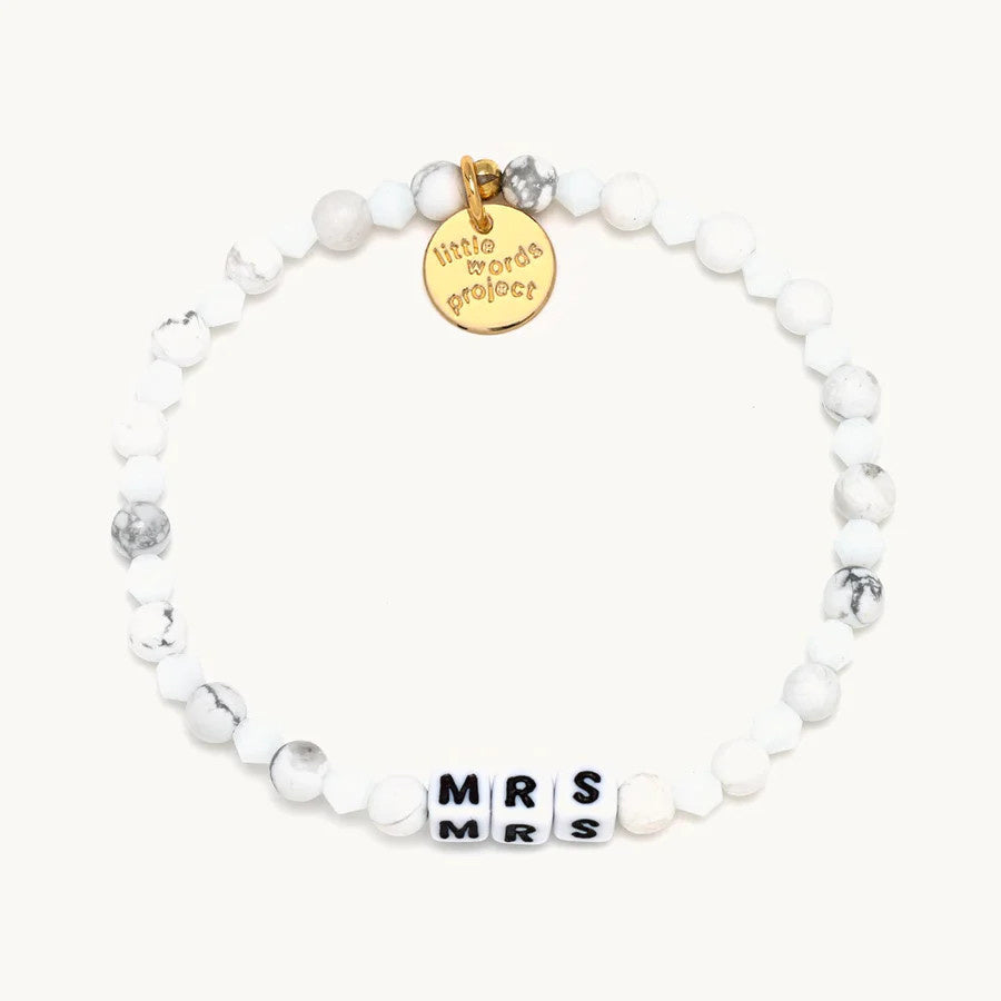 Mrs Bridal Beaded Stretch Bracelet