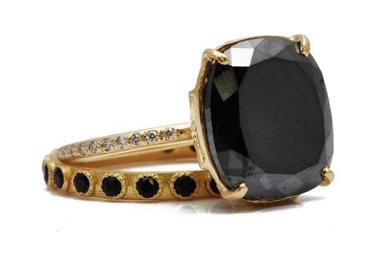 Sueno Black Sapphire Stack Ring